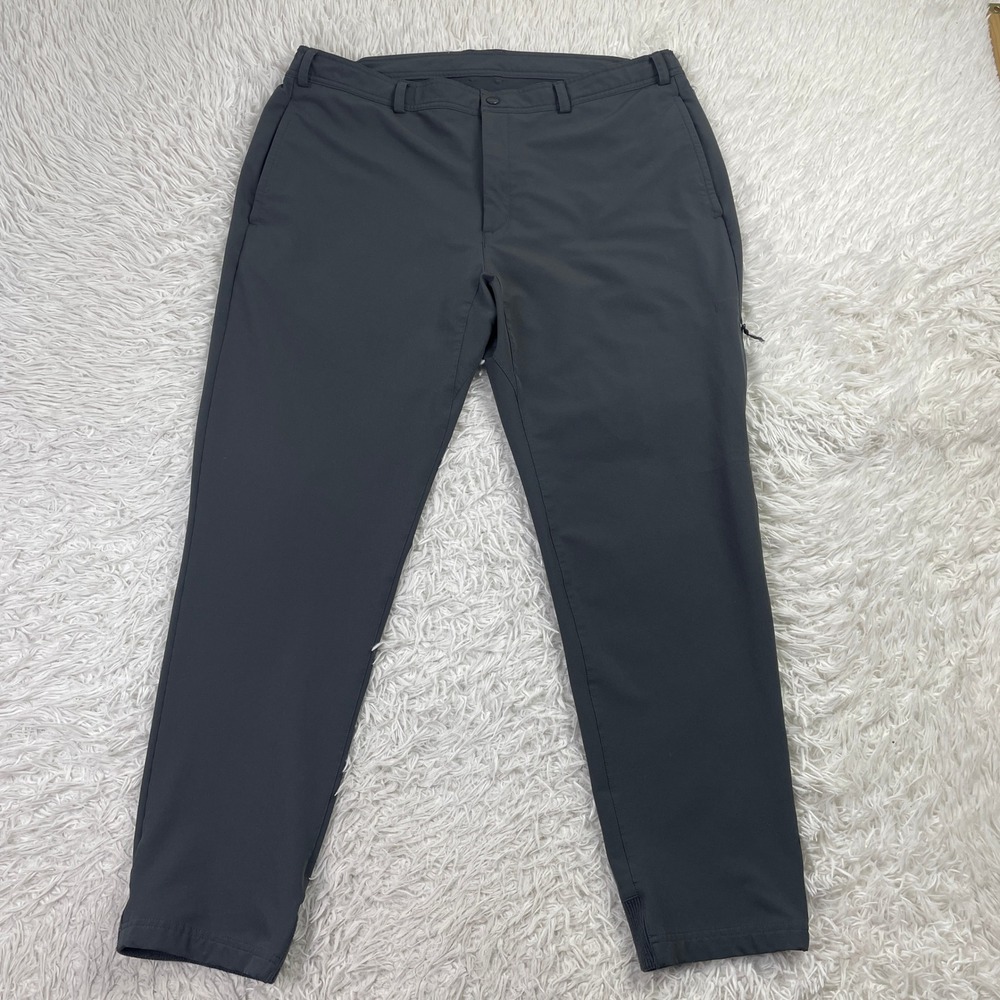Mack Weldon Pants Mens XXL Asphalt Gray Radius Flex Jogger Stretch Zipped Pocket